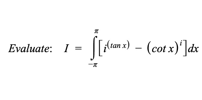 USDescartes's tweet photo. Problem of the Day!
Interesting integral! There are at least two different methods you'll have to use.
#POTD #Math #Calculus #Trig https://t.co/PD2HmFLa49