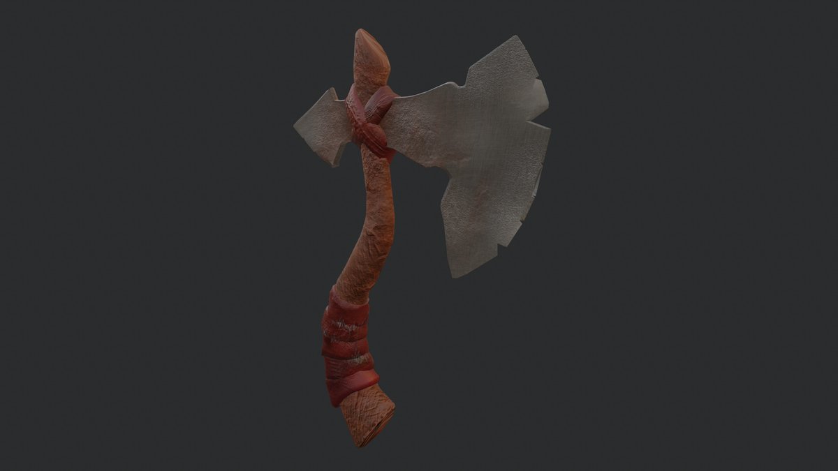tinoco3D's tweet photo. I am so happy :))) Finished a new 3D asset study! 

I created this stylized axe to practice my game asset workflow, exploring Substance Painter and Marmoset Toolbag.

Modeling: Blender

#3DArt #GameArt #Blender3D #SubstancePainter 

https://t.co/rxYjLs3bPR https://t.co/793W0BG23p