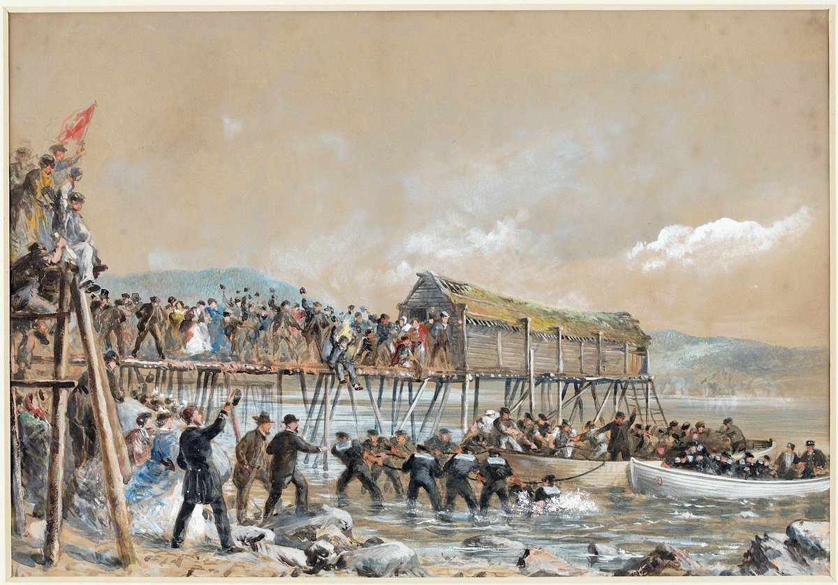 EchoesofWarYT's tweet photo. July 27, 1866. A cable stretched across the bottom of the Atlantic Ocean finally worked, and for the first time in history, people in America and Europe could talk to each other almost instantly.

It is hard to imagine now, but before this, a message from the United States to Europe had to physically cross the ocean on a ship, taking about ten days each way. If you sent a question, you might wait the better part of a month to get an answer. The two sides of the Atlantic lived in near total communication darkness from each other.

An American businessman named Cyrus Field became obsessed with fixing that by laying a telegraph cable across thousands of miles of ocean floor. It was a wildly ambitious idea, and he failed over and over. An earlier cable worked for a few weeks and then died. Ships broke the line. Fortunes were lost. Most people thought it was impossible.

On this day, after years of heartbreak, a working cable was completed connecting the two continents. Suddenly a message that took ten days could arrive in minutes. It was the 1800s version of the internet arriving, shrinking the world overnight, and it started with one stubborn man who refused to quit, on this day.