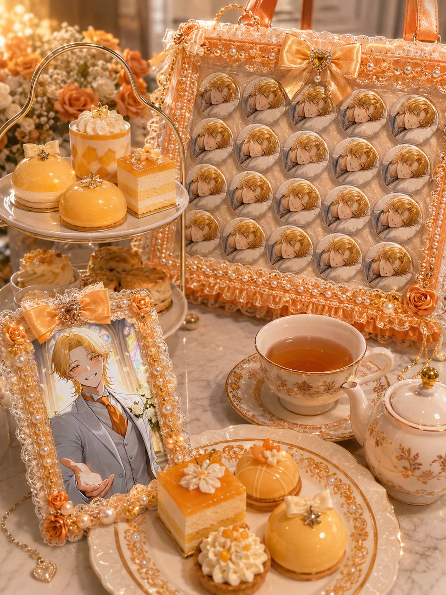 Orange Oshi Afternoon Tea