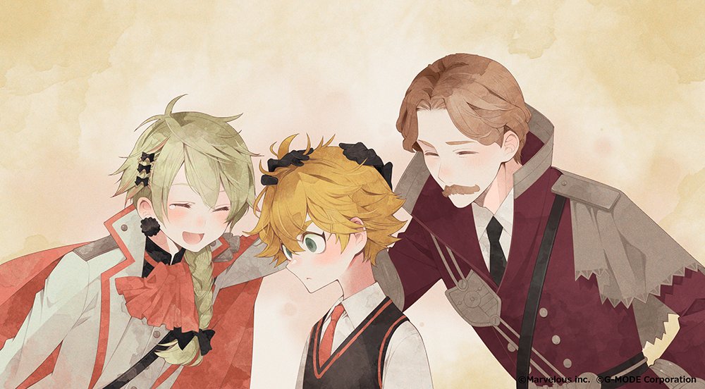 senjyushi_cs's tweet photo. 🌹終章挿絵紹介②🌹
カール&amp;レオポルト&amp;マルガリータ

illustrator： 木下さくら

#千銃士R https://t.co/MmuBcDo6dp