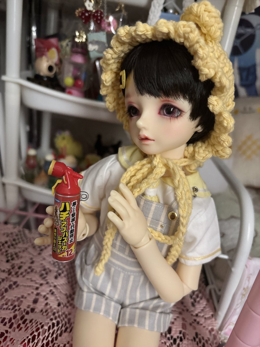 Dollsxclover's tweet photo. #お昼休みに一枚だけドールの写真をはろう #SDM54
#うちのこかわいい
#ドールオーナーさんと繋がりたい
涼しくなるとハチさん大量発生する現象怖すぎる…🐝💦 https://t.co/FNeVH6y98X