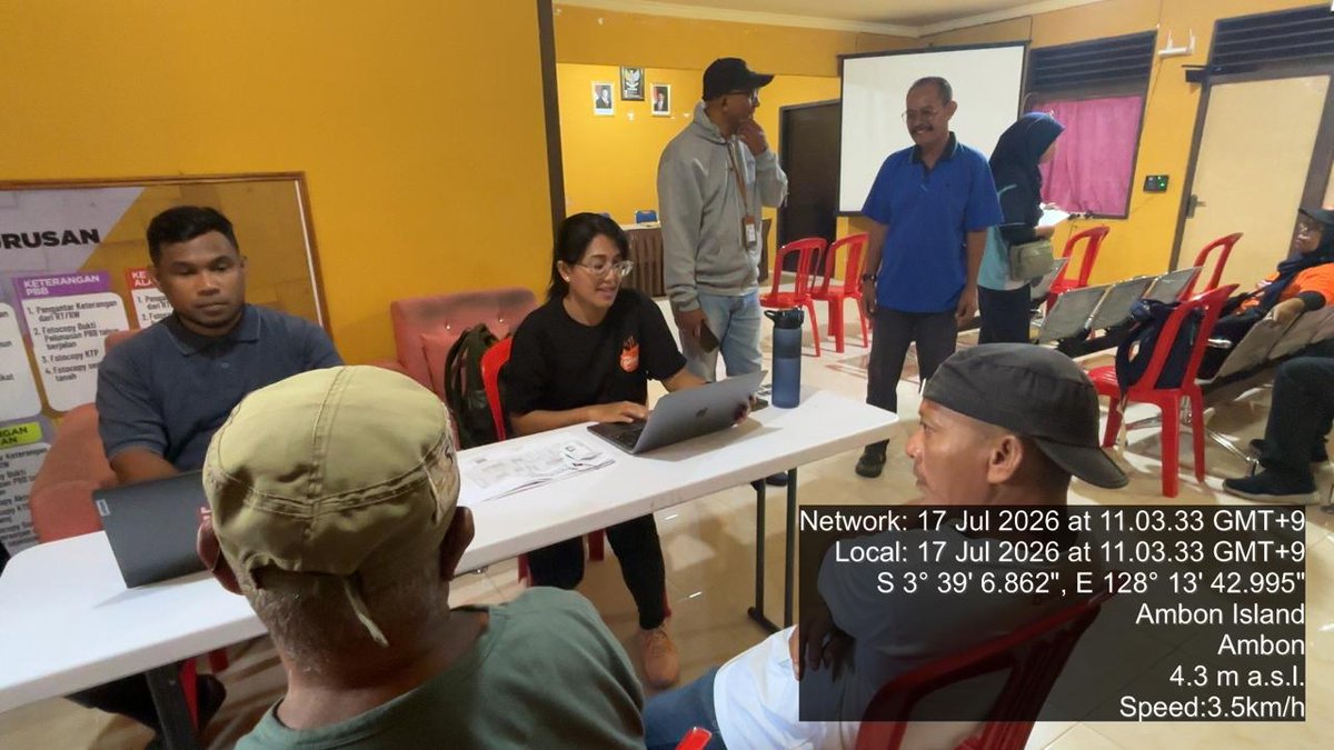 hendry_ambon's tweet photo. Jumat, 17 Juli 2026. Hendry M, Luhkan Kota Ambon. Kegiatan Pendataan KUSUKA bagi pelaku usaha kelautan dan perikanan di Desa Latta Kecamatan Baguala Kota Ambon. https://t.co/ouoVseXMlp