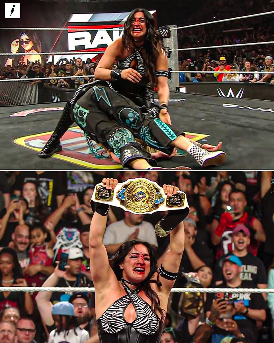 RomanEra0's tweet photo. Raquel Rodriguez won her first singles title after 4 years on to the main roster ❤️👏 https://t.co/xu3YsceToC