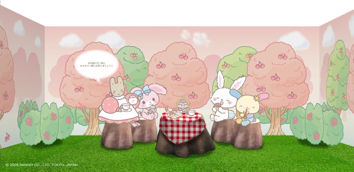 modelpress's tweet photo. サンリオの“うさぎ”キャラ新ユニット
「チアリステイルズ」初の体験型イベント
渋谷で8/11〜8/23まで開催🐰🤍
https://t.co/ozfvRUaDW3

マロンクリーム、ウサハナ、ウィッシュミーメル、ぼんぼんりぼんと出会いながら花畑を目指し“いっぽ”を踏み出す内容🌷 https://t.co/JPHjl8Z2NM