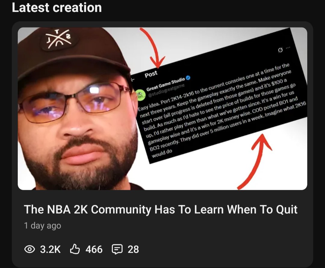 UTxJGTheDon's tweet photo. Wow I totally was not expecting this video to hit 3k views in a day. I guess unc still got it on this "dead channel". The spark might be back https://t.co/SLrkTq2uIr