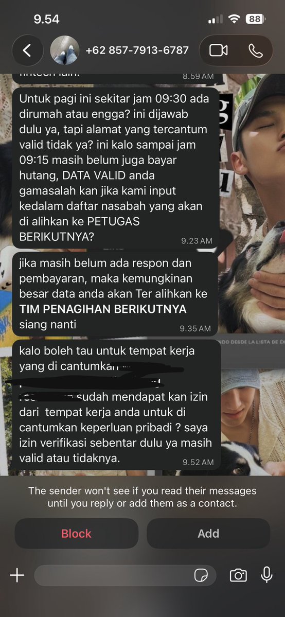 chnle_r's tweet photo. #wargadebtfree mau nanya dong, ini template ga yaa? Aku baru day1 telbay di gpj, jujur agak takut😔😔 https://t.co/w9jqOUGV7A