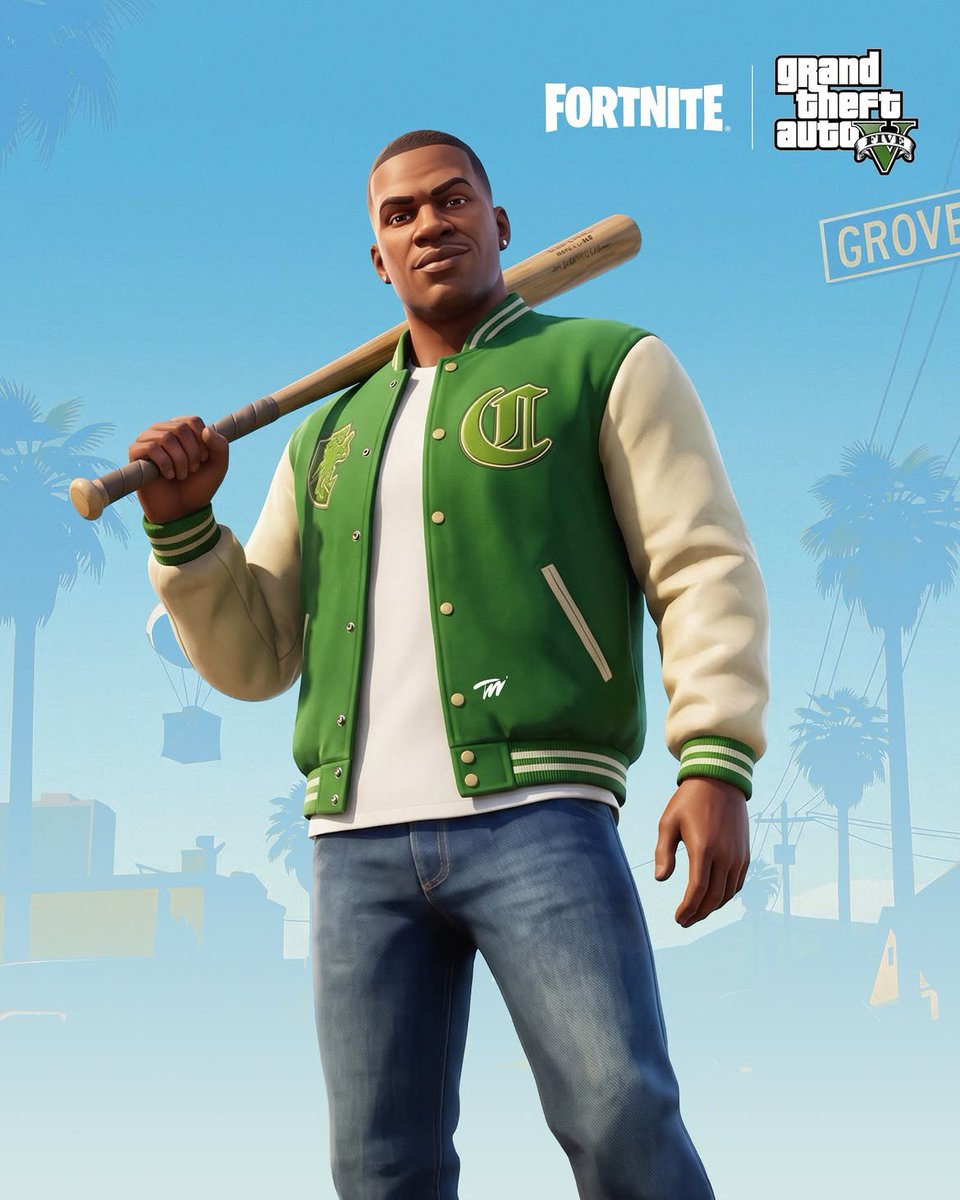 GTAonthestreet's tweet photo. @Fortnite @RockstarGames It opens in 2002 with #TommyVercetti, the #ViceCity kingpin who carved an empire out of a neon soaked #Miami. Then comes 2004 and the Grove Street era of #SanAndreas, where #CJ, Sweet, Big Smoke, and Ryder anchored one of the most quoted stories in gaming. https://t.co/QZrBxHLVUT