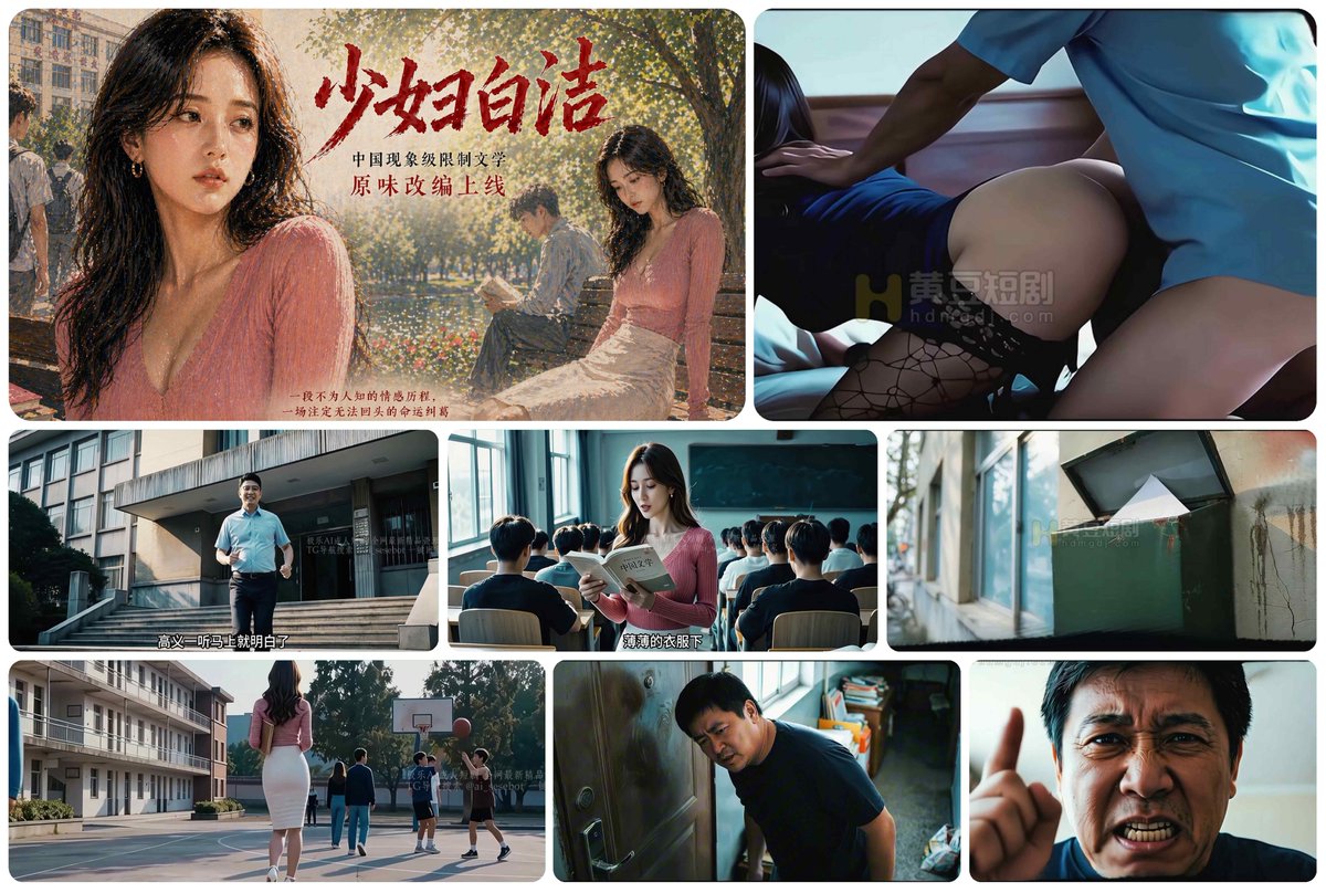 FDefoe15478's tweet photo. AI成人短剧《少妇白洁》免费分享↓↓↓
从羞耻抗拒到彻底放纵，白洁的故事震撼人心 😏  

连接：https://t.co/y7KcTsjZCP

#少妇白洁 #AI短剧 #AI成人短剧 #深夜福利 https://t.co/hkbkcyBV6j