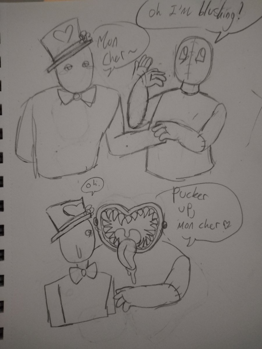 Fredrick_Fizzie's tweet photo. Stupid ragdolls flirting gone wrong
(My two ragdoll ocs, Lover and Mimic)  
#constructionroblox #robloxconstruction #constructionrobloxocs #robloxdrawing https://t.co/tdSYjp588Q