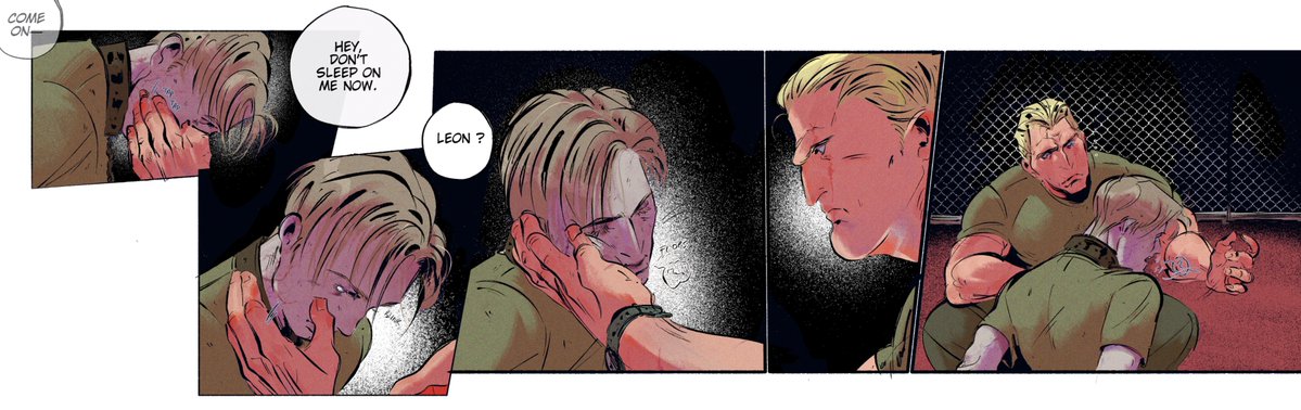 hokaguteatime's tweet photo. @kreonweek day 2: Collar/Leash

🧟RE2r  Zombie Leon AU 

It  will  be  easy  they  said…  Make  him  a  killing  machine  they  said ���  

Leon:  1  -  Krauser:  0  😂

#metaltango #LeonKennedy #JackKrauser #バイオハザード #kreon https://t.co/7UIKHSYAnL