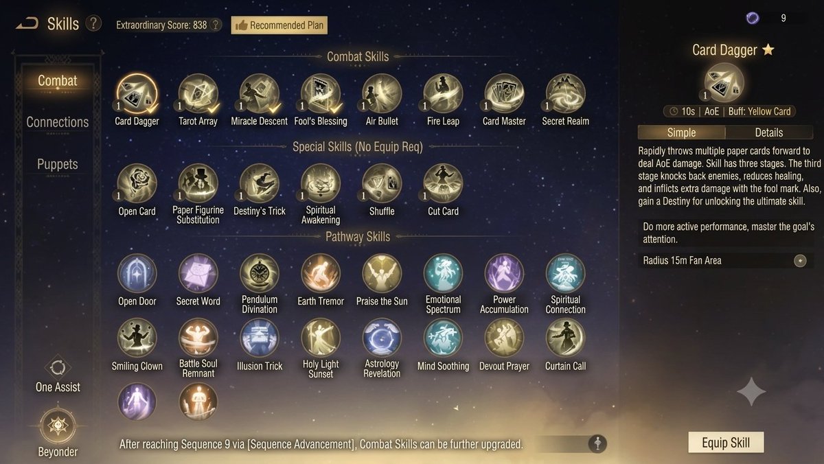 lotmuniverse's tweet photo. @Yu_Gee07 Here are the skills of Seer it's translated and we can see the air bullet skill is there. https://t.co/7MDB2AOK8b