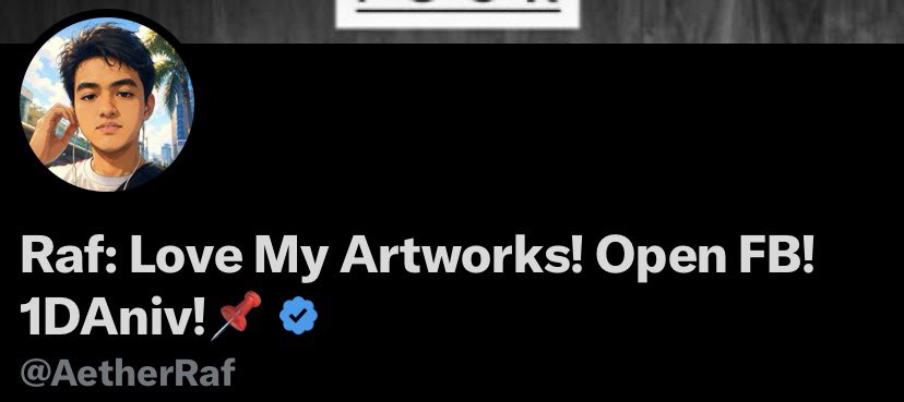 Raf: Love My Artworks! Open FB! 1DAniv!📌 tweet media