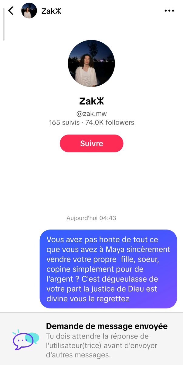 Enfantmaudites's tweet photo. @saasxoxo Le compte tiktok de son frère n'hésitez pas a le dm peut-être sa lui fera pression https://t.co/ESnEZ0SYE0
