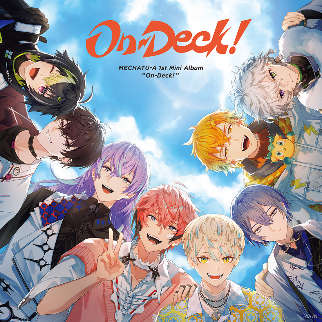 oricon_ranking's tweet photo. 【オリコン週間デジタルアルバムランキング🎧】8/3付
👑1位👑
MECHATU-A『On-Deck！』
.
佐伯イッテツ、赤城ウェン、宇佐美リト、緋八マナ、星導ショウ、叢雲カゲツ、小柳ロウ、伊波ライからなる8人組ユニットによるアルバム🦸🦸🦸🦸🦸🦸🦸🦸
.
CDアルバムに続き、デジタルアルバムも1位で
オリコン週間音楽ランキング2冠を獲得👑👑
.
#MECHATUA_1stミニアルバム @nijisanji_app 
画像クレジット：©︎ANYCOLOR, Inc.