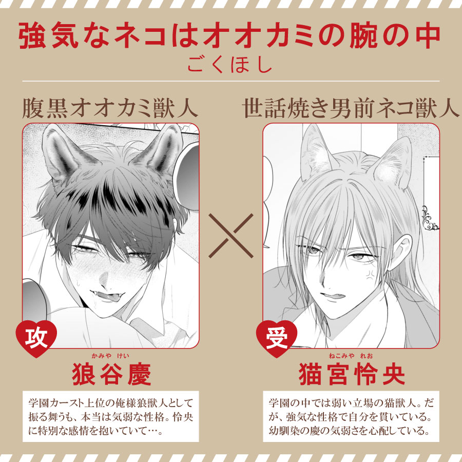 mangapark_BL's tweet photo. ＼水曜日更新／
 
#強気なネコはオオカミの腕の中
🖋️ごくほし @59ho4io
 最新6話③更新！
 
 腹黒オオカミ獣人×世話焼き男前ネコ獣人
こじらせ幼馴染学園BL⚡🐺🐱
 
🔗作品はこちらから
https://t.co/zcpREZTXnb https://t.co/usennLeTZ9