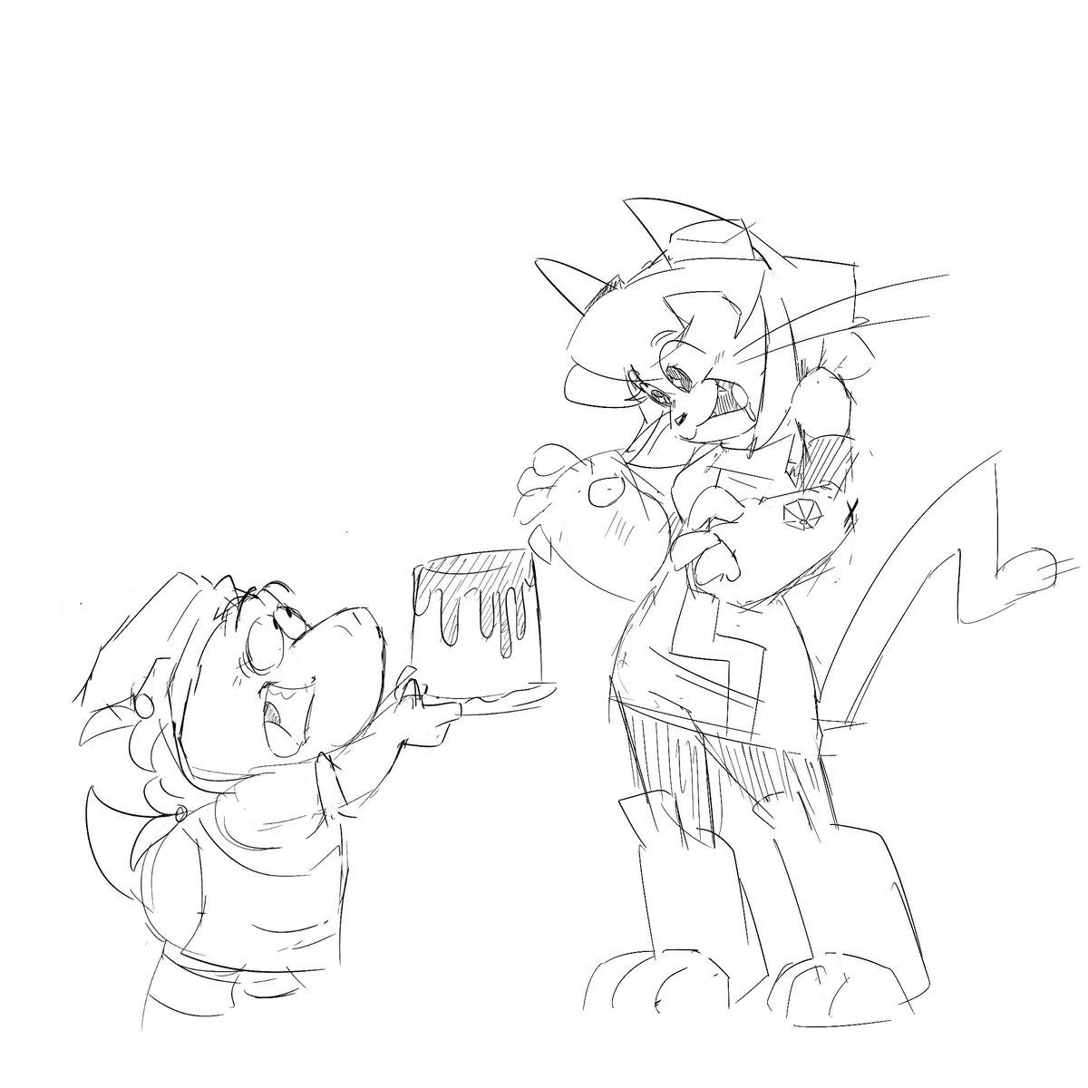 DailyGobbles's tweet photo. Cooked too hard that he made the flan fiend (Day 30) - idea suggested by sharkbytebitch on tumblr #gameoverse #gobbles https://t.co/7t3s9Vkph9