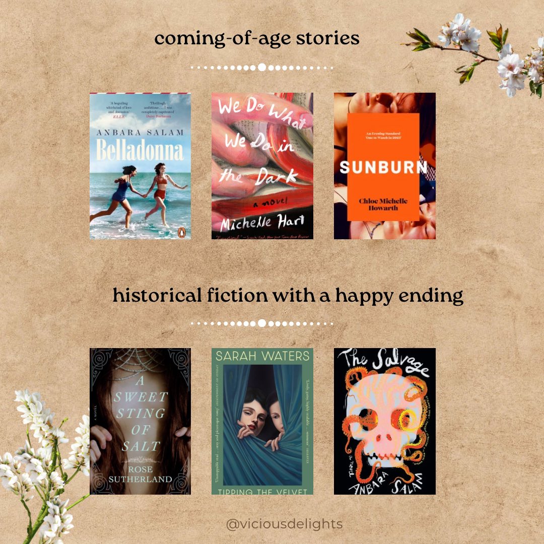 viciousdelights's tweet photo. Here’s a list of sapphic literary fiction &amp; contemporary fiction that I’ve enjoyed. I might talk about specific books later, but this includes classics and new releases, coming-of-age stories and adult women with adult problems, translated fiction and experimental writing https://t.co/qCuYvRvwxZ