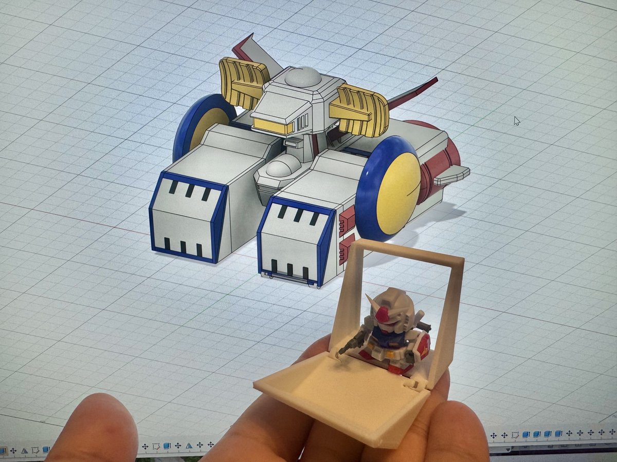 halfmini4wd's tweet photo. 一部分だけテストプリント

うーん。ちょっとジョイント部分に微調整が要りそうかな
#V作戦ビスケット #Vビス用ホワイトベース https://t.co/SPeZFzhYLr