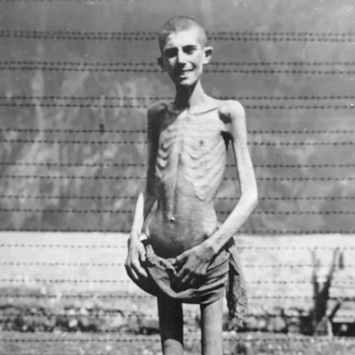 Mazelit_'s tweet photo. My Instagram is now restricted because I was reported for promoting — "eating disorders" due to the shocking skinniness of Holocaust survivors. 

Like um, this isn't anorexia girly. We're not promoting skinniness. This is what happened to Jews under Nazi rule. These are the photos that triggered the sanction. 

Anyways, I'm so glad I never have this issue on X. Thank @elonmusk for freedom of speech.