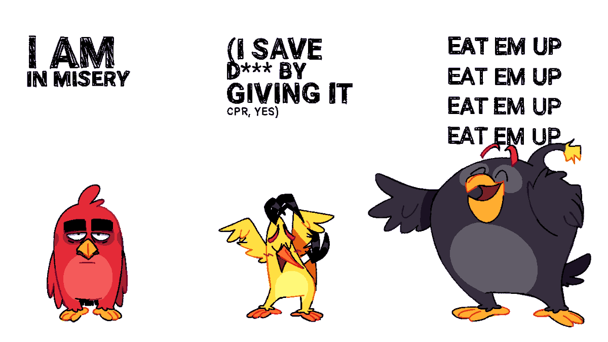 Fl00mie's tweet photo. angry birds version bc i realized it fits them too https://t.co/zr8JZdfjIb