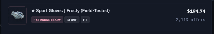 anomalyskins's tweet photo. Being happy opening gloves but then having to DECLINE them because Valve wants DOUBLE what they're worth feels really good. Good system. Nice, I like! :-) https://t.co/8SYolzEiv5