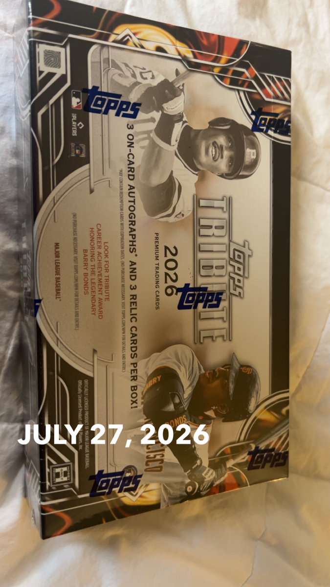 WayDollar's tweet photo. @CardPurchaser Freshly ripped Topps Tribute 2026 https://t.co/9DbOIXoJbv
