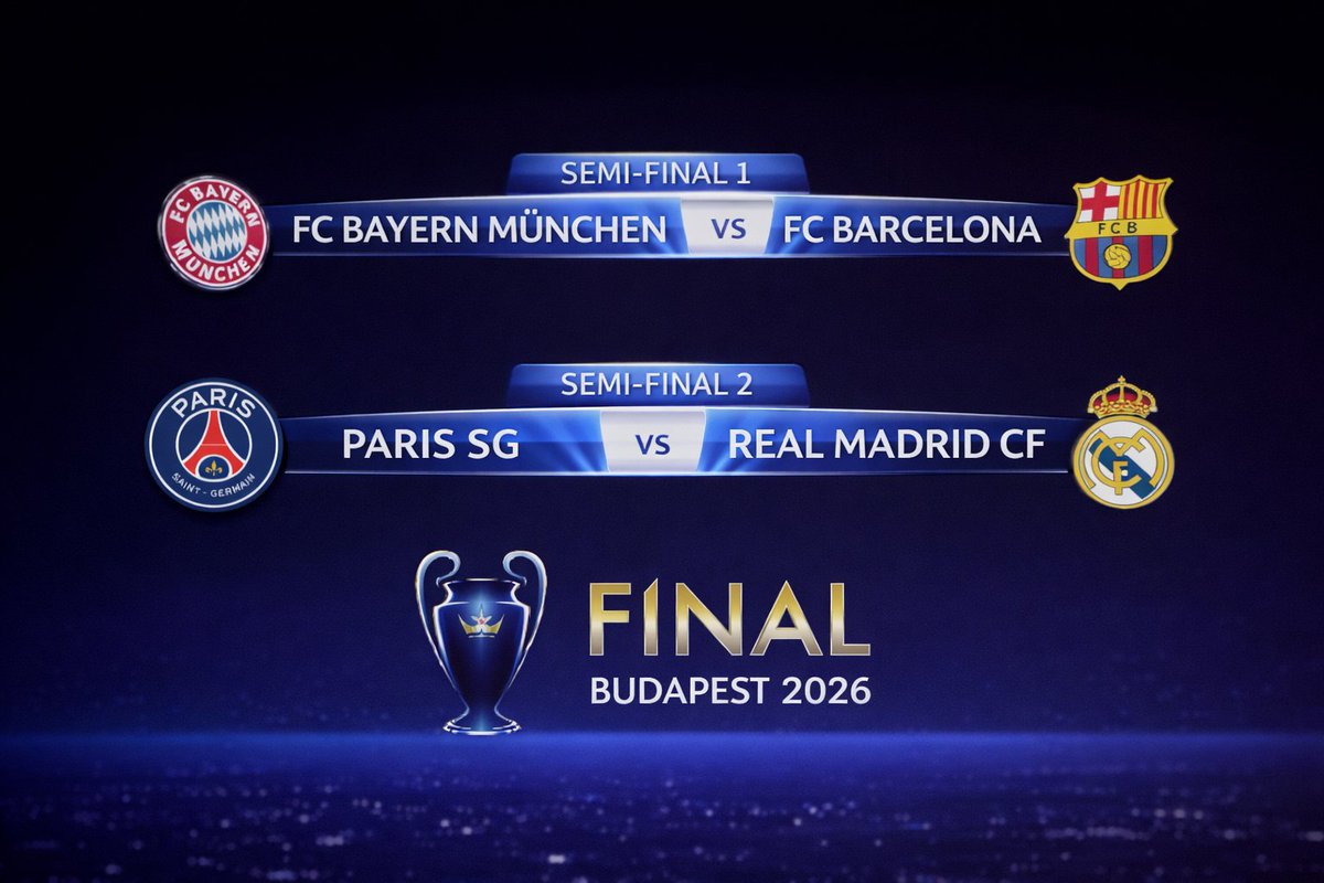 PSGINT_'s tweet photo. Football needs these semi final matchups next season.... https://t.co/l3j6helZzQ