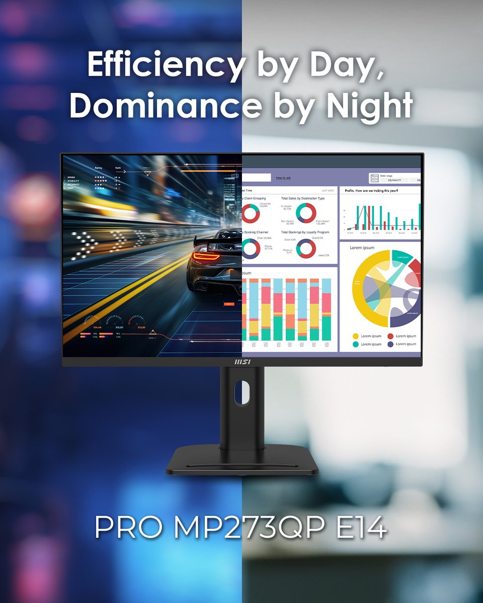 msitweets's tweet photo. Work hard. Play smooth. 🚀

Meet PRO MP273QP E14
⚡ 144Hz AMD FreeSync: Tear Free
🌈 IPS DisplayHDR 400: Pure Clarity
🧘 Ergonomic Design: All Day Comfort

The ultimate setup upgrade 💻✨

Learn more: https://t.co/qO8TlFEkRF https://t.co/tKAy9lyun0
