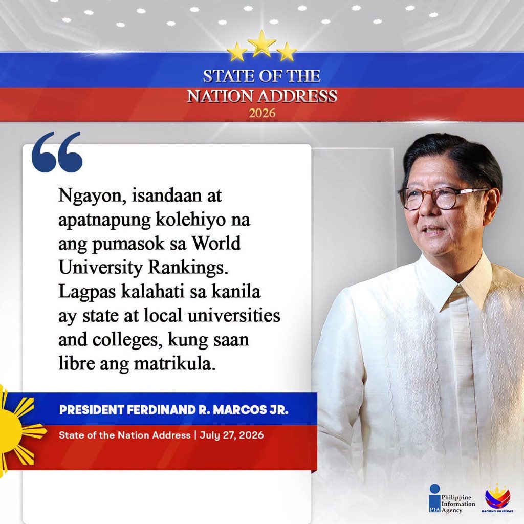 PIA_Region2's tweet photo. Segun ken Presidente Ferdinand R. Marcos Jr., agtultuloy ti gobyerno iti panangpapigsa iti kalidad ken kaasideg ti nangato nga edukasion babaen iti  Presidential Scholars Program para kadagiti estudyante.

#Education
#SONA2026
#PBBMSONA2026
#BagongPilipinas
#ISM https://t.co/Z1SgU7gsMM