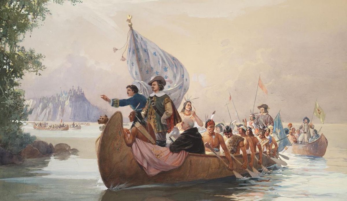 Tristyn_Jones1's tweet photo. In days of yore
From Britain’s shore
Wolfe the dauntless hero came
And planted firm Britannia’s flag
On Canada’s fair domain. 
Here it may wave,
And joined in love together
The thistle, shamrock, rose entwined,
The Maple Leaf Forever.

The Maple Leaf
Our Emblem Dear, https://t.co/HHhcDGmZQN
