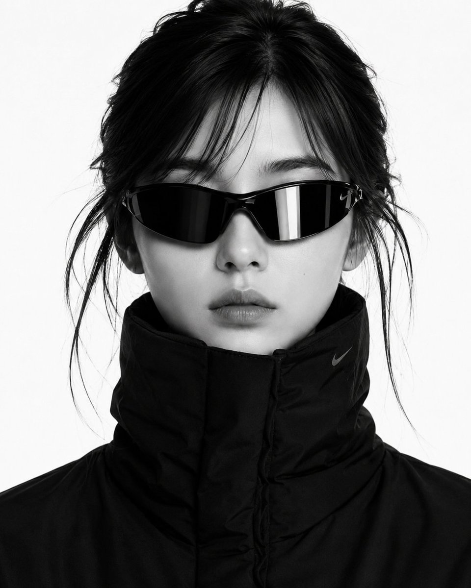Black and White High-Fashion Portrait