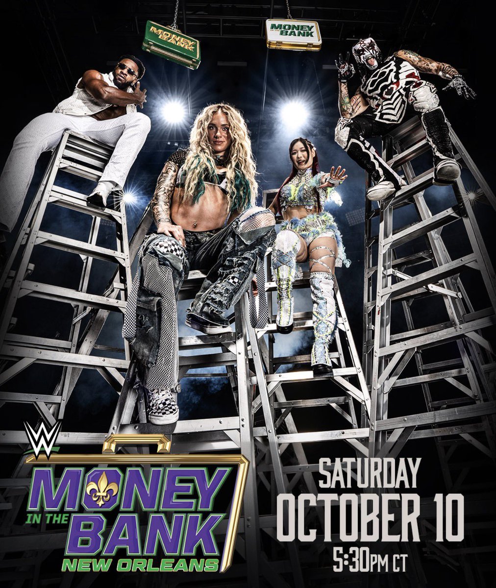 jules_mf99's tweet photo. @MrSantiZap I keep going back to the first official poster for MITB, and thinking it was weird they had so many mid card title holders on it. Based off of what happened with sol tonight, I wouldn’t be surprised if all of these people do not have titles by the time MITB comes around. https://t.co/y5ayS41qqG