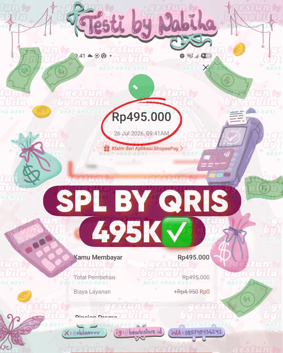 increavsee's tweet photo. Selamat pagi, bubub🫶🏻 

Butuh uang mendesak gestun limit spaylater kamu aja di aku bisa langsung cair setelah transaksi tanpa nunggu lama😻 bisa paylater lain: krdipaul, gopay, tiktok paylater, traveloka, akvlaku
📃link wa di bio.

p #zonauang https://t.co/5v7KnpVicu