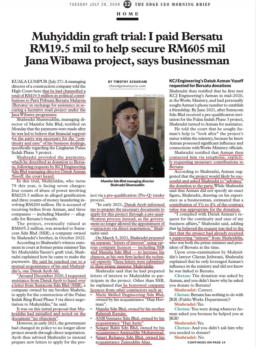FreeMsian's tweet photo. NEP at work. 3% to 4% of the project value as kickbacks but probably 100% to 400% inflated project cost charged to Malaysians, Middlemen, Surat sokongan, Direct nego, "Limited tender", Same guy submitting under 5 different companies... Semua ada... https://t.co/pmrgmPnQTb