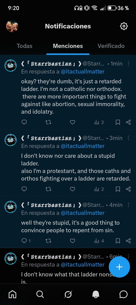 itactuallmatter's tweet photo. @Starrtoon Yeah, yeah, whatever you say. 💔🥀 
No way you just called your own brothers such derogatory terms as idiots and retards, talk about gay people when you don't do that. https://t.co/qyKg28rNIe