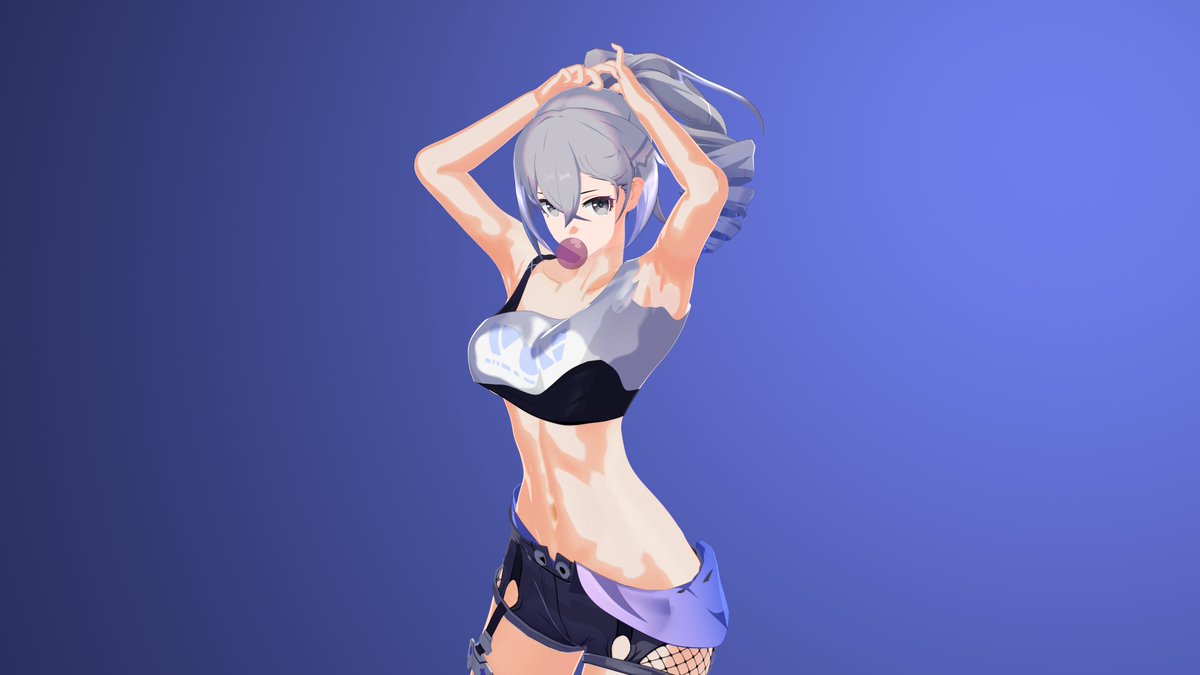 Starkz04's tweet photo. Silver Wolf 🐺

Model by @HairyHarzo 
Pose Reference by @ieririr 

#silverwolf #hsr #honkaistarrail #hoyoverse https://t.co/6SU61Lk7SB