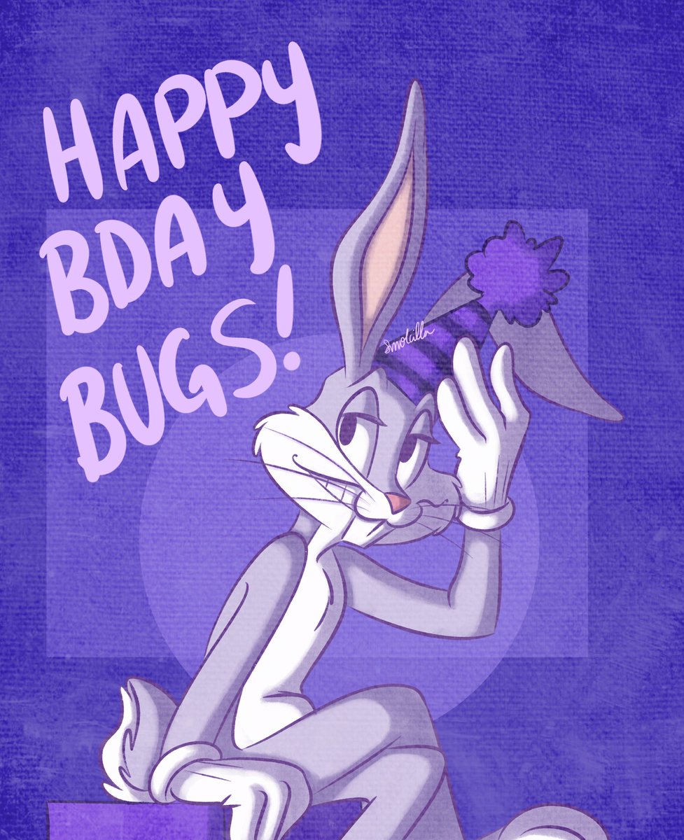smolcilla's tweet photo. Happy Bday to this guy 🐰 🥕 #LooneyTunes #BugsBunny #Fanart https://t.co/qTjULDmYBo