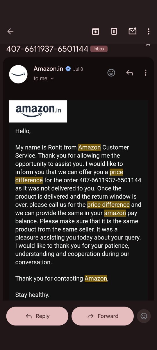 Ank17gupta's tweet photo. @amazonIN @amazon @AmazonHelp  Placed order for narwal robot in Amazon sale, it was automatically cancelled. When asked, amazon asked to place same order again with higher price and promised that the price difference will be refunded. Now when asked to refund, they are refusing. https://t.co/XFJUcPtClY