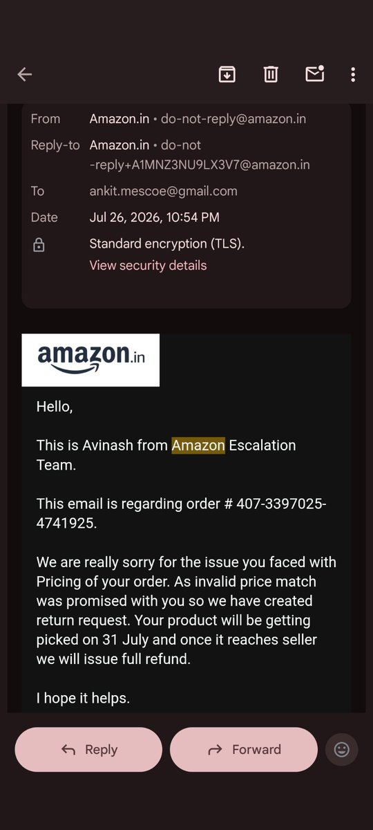 Ank17gupta's tweet photo. @amazonIN @amazon @AmazonHelp  Placed order for narwal robot in Amazon sale, it was automatically cancelled. When asked, amazon asked to place same order again with higher price and promised that the price difference will be refunded. Now when asked to refund, they are refusing. https://t.co/XFJUcPtClY