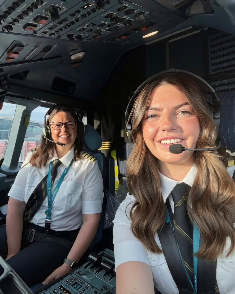 tesnify's tweet photo. Captain Sonya Bissett and First Officer Lara Danaher have become the first mother-daughter pilot crew in Aer Lingus history. The pair operated a commercial flight from Dublin to Frankfurt, marking a major milestone for the Irish airline. https://t.co/0TAJlwd7Yp