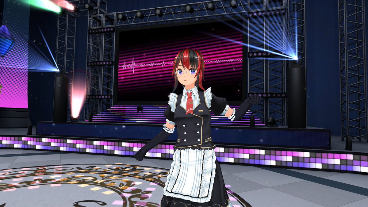 Louispillshere7's tweet photo. #COM3D2 
お昼は同じCVの麗と黒羽ちゃんで
speed up mind
のダンスSSです。

このSS撮影してる辺りが腓返りのダメージマックスでした0(:3　)～ =͟͟͞͞(’､3)_ヽ)＿ https://t.co/PczoAPhUZE