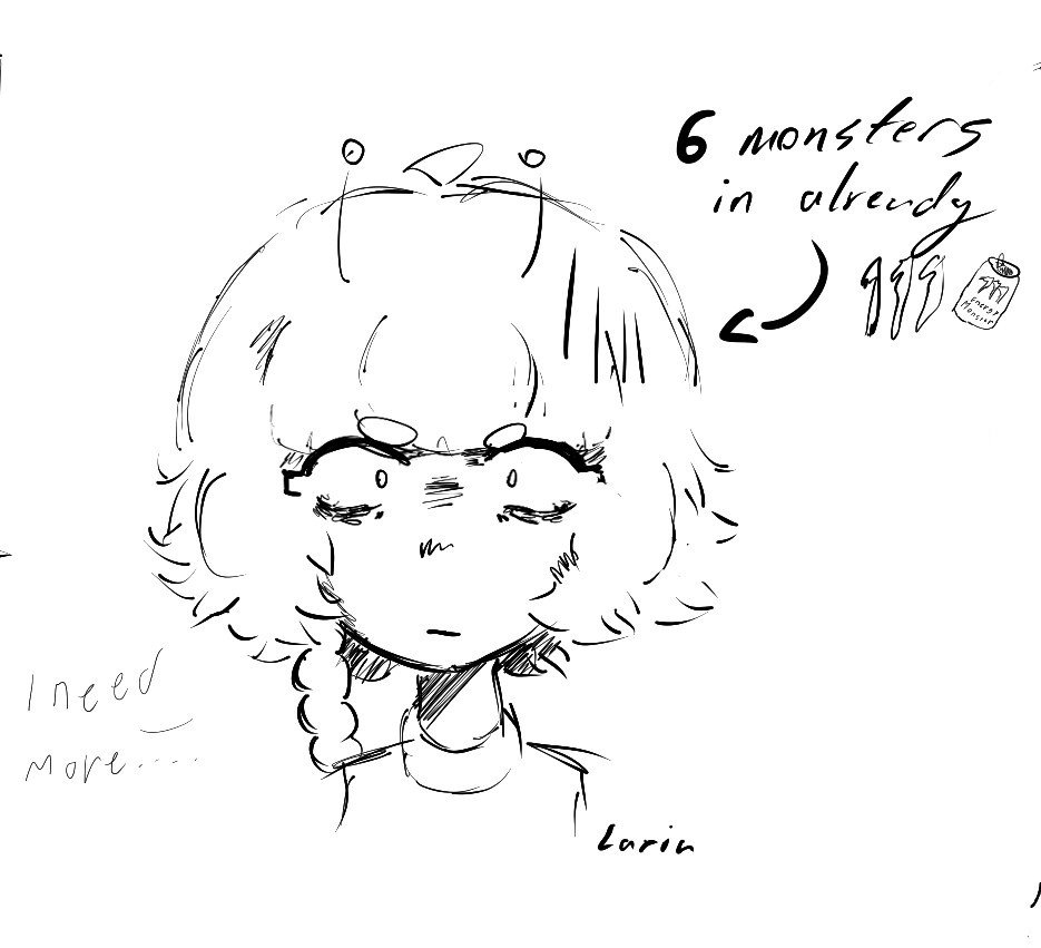NOSshot_'s tweet photo. I love monster and I think she does too. It's not an addiction if you have them everyday it's just a routine I swear. #oc #ocdoodle https://t.co/APaScA7NSI