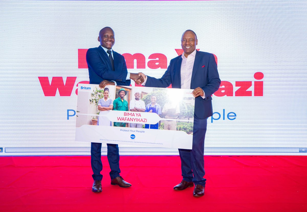 MwangoCapital's tweet photo. Britam has launched Bima ya Wafanyakazi, a medical insurance product offering domestic and informal workers cover from KES 336 per month:

—The product aims to narrow Kenya’s large protection gap, with the ILO estimating that over 90% of domestic workers remain uninsured.

—Underwritten by Britam and distributed by Minet Kenya, the cover includes inpatient and outpatient care, maternity, dental, optical, annual health check-ups and last-expense benefits.