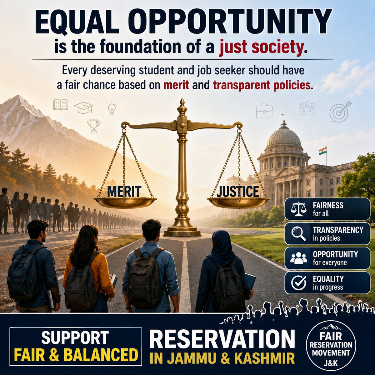Fair Reservation Movement JK tweet media
