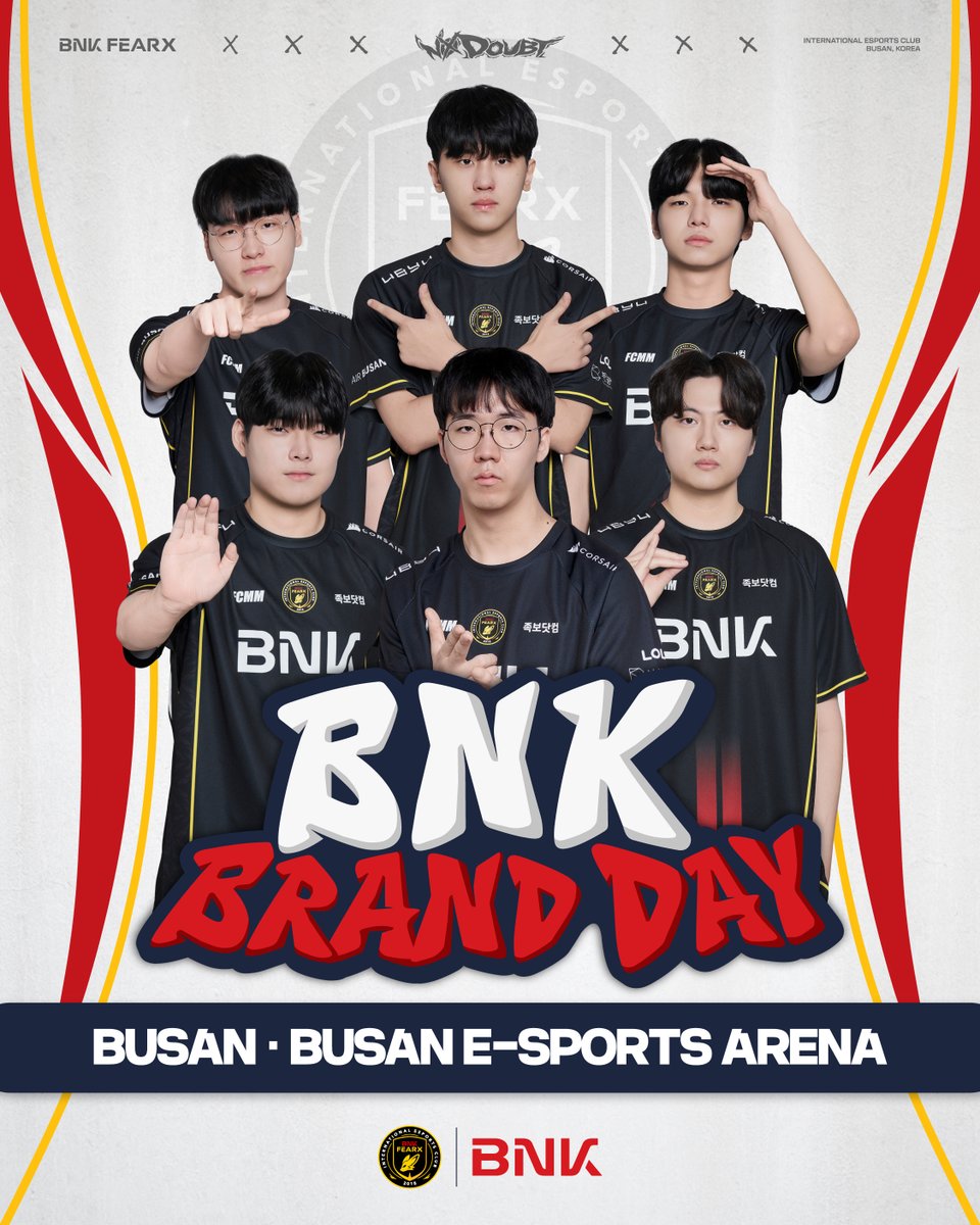 BNKFEARXLoL's tweet photo. ♥️𝗕𝗙𝗫 𝗕𝗥𝗔𝗡𝗗 𝗗𝗔𝗬 𝘄𝗶𝘁𝗵 𝗕𝗡𝗞♥️

부산이스포츠경기장에서 열리는
BNK 브랜드데이에 팬 여러분을 초대합니다!
📍행사 장소 : 부산이스포츠경기장(서면 삼정타워 15-16층)

⏰운영 시간 : 8월 1일(토) 오후 3시부터 ~ 경기 종료까지
🔗신청 링크 : https://t.co/vsOmqtTJ7i
*자세한 내용은 이미지를 참고해 주세요.

#BNKFEARX #BFXWIN #BNK