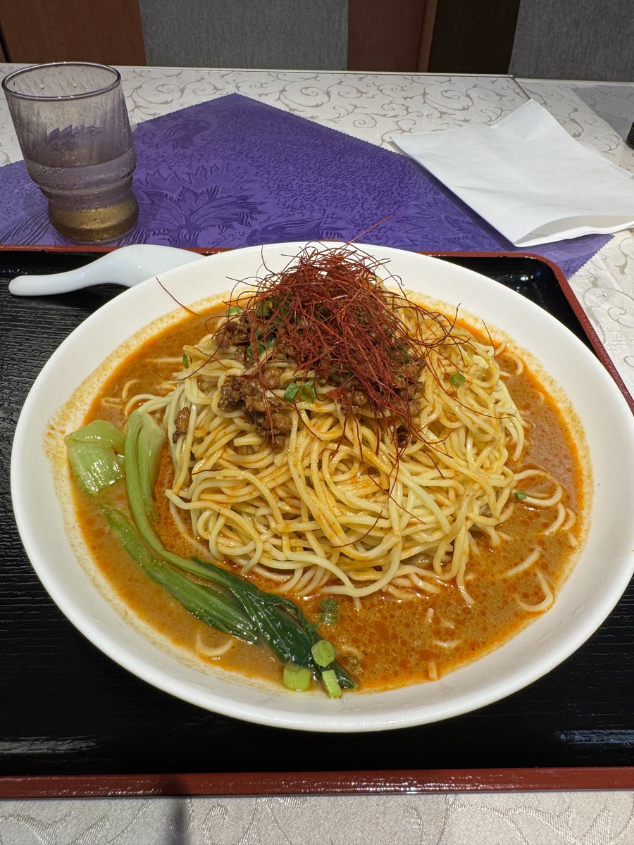 shengyou33's tweet photo. 我今天中午点了冷やし坦々麺、味道很好吃
稍微仿佛上海的冷面，这个味道让我想想那时候的时光😢 https://t.co/LTvMgycEAv