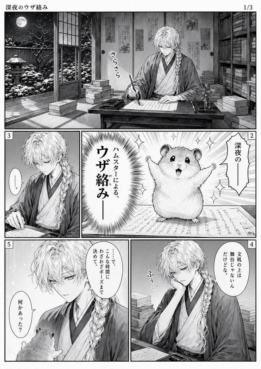 Late-Night Hamster Manga Page