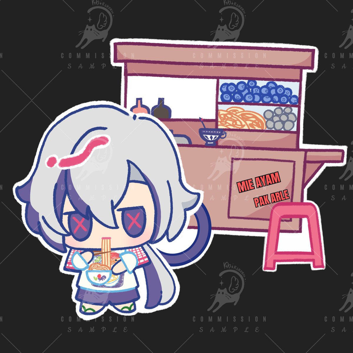 mirukuroo's tweet photo. 🌸Candy chibi Commission🌸
Thank you so much @staryy_here for commissioning me!🫶
Mie ayam pak arlecchino🍜
#Commission #miruucomms https://t.co/c3iS8OAnLS