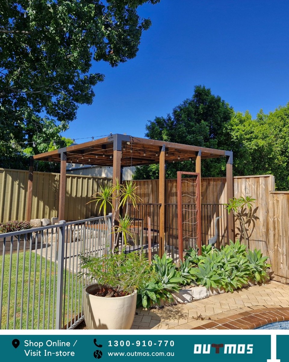 OutmosPergola's tweet photo. POV: you built this yourself on a Saturday, and now the whole neighbourhood wants to know who you hired. 🪵☀️Grab your timber from Bunnings, follow the steps, and this is what you get.😎

#outmos #outmospergola #pergolakits #diypergola #backyardgoals #australianbackyard #diyhome https://t.co/Wm2Y2tVb9B